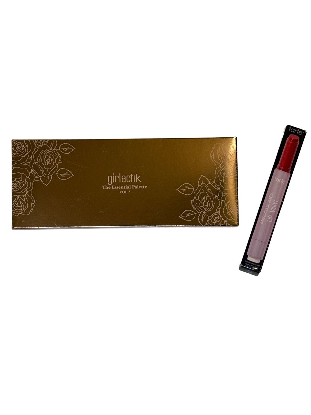 Tarte Maracuja Juicy Lip Vinyl Hibiscus Girlactik Jewel Tone Palette Bundle